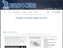 Tablet Screenshot of beslagometall.se